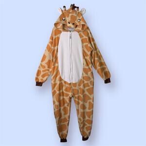 Funzies! Giraffe 1 Piece Union Suit Pajama Halloween Costume Cosplay Unisex Sz M